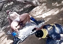 Making off Bareback in the Dunes of Maspalomas