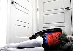 Kigurumi Plastic Bag Slavery Breathplay w Hairdryer