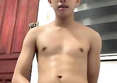 Filipino Twunk Frolicking with His Faux-cock