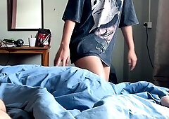 Real couple sex, passionate, internal ejaculation