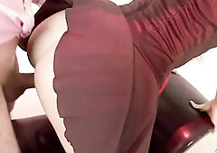 Skinny and Fit golden-haired Stacey Saran in Bavarian Oktoberfest Suit entice mature Stud to Screw at Parody Porn