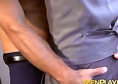 Classy businessmen Aitor Bravo anal stretched doggystyle