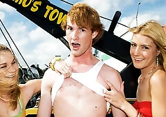 Awesome dick-riding with a nice Brandi Belle and her girls