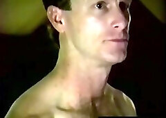 Gay amateur cums on straight guys balls