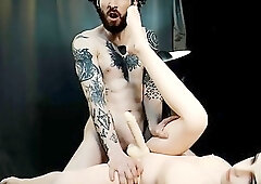 Cumming with Silicone Twink Fuck Doll