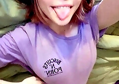 Curly Blonde Teen Records Solo Dildo Masturbation More at