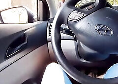 Risky masturbation for a sexy hotty who was looking at me from the bus stop!