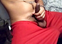 Bathroom boy Alexalejandro13 enjoys some solo fun with his tiny dick