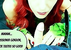 Very yummy amateur redhead blowjob