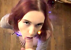 Preparing for Christmas Ended up with Facial Ejaculation