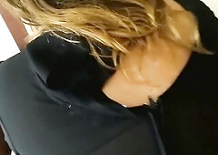 Lift Petticoat of Cheating Wife & Discover Vagina Trickling W/ Cum after Hotel Party