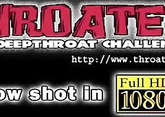 Black hottie, Megan Vaughn is giving a oral sex to Mike Adriano and drooling all over his schlong