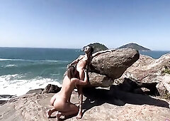 MY ALLY AND I GOT EXCITED AND BANGED ON THE UNDRESSED BEACH