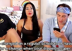 after diaper check we ask eachother random AB/DL questions