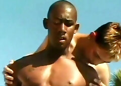 Poolside Multiracial gay masculines