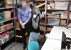 Curvy goth thief slut punish fucked by corrupt cop