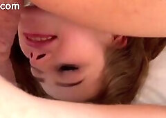 Tiny Blond and Tall Brunette hair Share My Large Wang Until This babe Drinks My Creampie