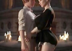 Sexy mother i'd like to fuck with white hair is screwed hard in missionary by a massive youthful knob (Full game in bio)