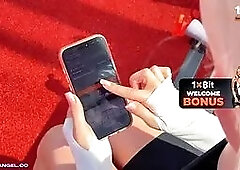 Tennis Lesson Turned Into Hard Sex: Blonde Failed the Grip Test, Passed It on Coach's Dick