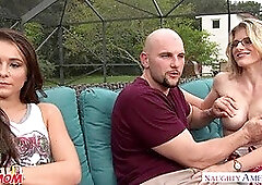 Cory Chase & Kharlie Stone in a stepmom threesome