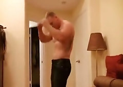 Nick dancing and stripping