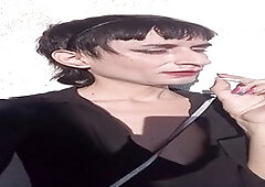 FerLaFemme: Sensual smoke break on staircase