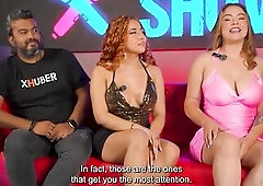 Big Titted and Big Boobed Latinas Go Crazy in Interview that Ended in Orgy