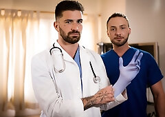 Full examination with wild gay doc