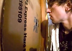 Twink takes the cum in his mouth at homemade GH swallows 5