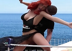 Farewell hookup on the cruise by Porny Games, a naughty adventure comes to an end