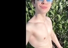 Almost Got Caught Jerking Off Outdoors And Cumming Big Load