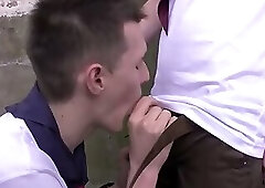 EuroBoyXXX: Jamie Smythe And Jason Roberts Fuck Outdoors On A Scouting Hike
