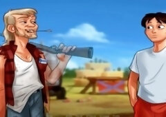 Stepmom Debbie gets a hot rubdown in summertime saga by MissKitty2K