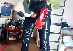 Fag, cum on high heels, fellow