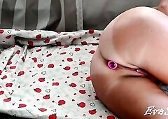 sexy mother I'd like to fuck Eva orgasms with anal plug
