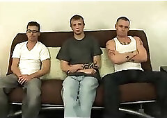 Tattooed Mates Threeway Wanking & Sucking