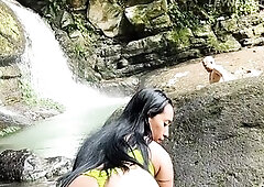 We decided to take a risky turn during our outdoor hike! See this 100% real amateur pair adventure as this hawt, lascivious Latin chick mother I'