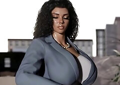 sinless Thick PAWG gets enticed by her trans boss