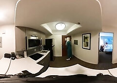 Trans Bailey Wilde Jerking Off in Kitchen VR