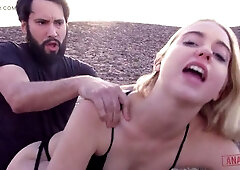 Analized - blonde teen Chloe Cherry outdoor anal pounding