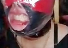 Nasty pig asfixiation with nasty slave and master BDSM porn