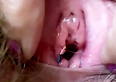 Extraordinary Close Up Large Love button Twat