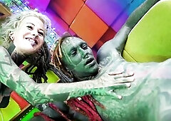 Extraordinary 3some Anal Destruction with ATM and Facial
