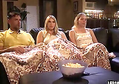 Lustful sex with a major almost caught moment with Ryan Driller and Maisey Monroe