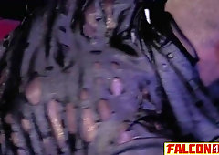 Dark-Hued queer tormentor scores the torn twink