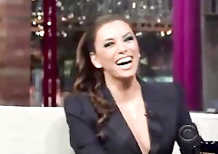 Eva Longoria breasts oops on live tv