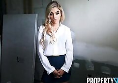 PropertySex Hawt Golden-haired Property Manager Kali Roses Screws Her Boss