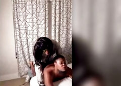 Large Ass Black Baddie Gets Her Thick Butt Screwed Real Worthwhile By Her Ally Gibby