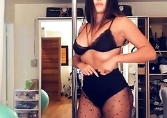 Brunette babe chelsea french solo masturbation