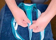 Latino masturbation, dirty panty, fountains